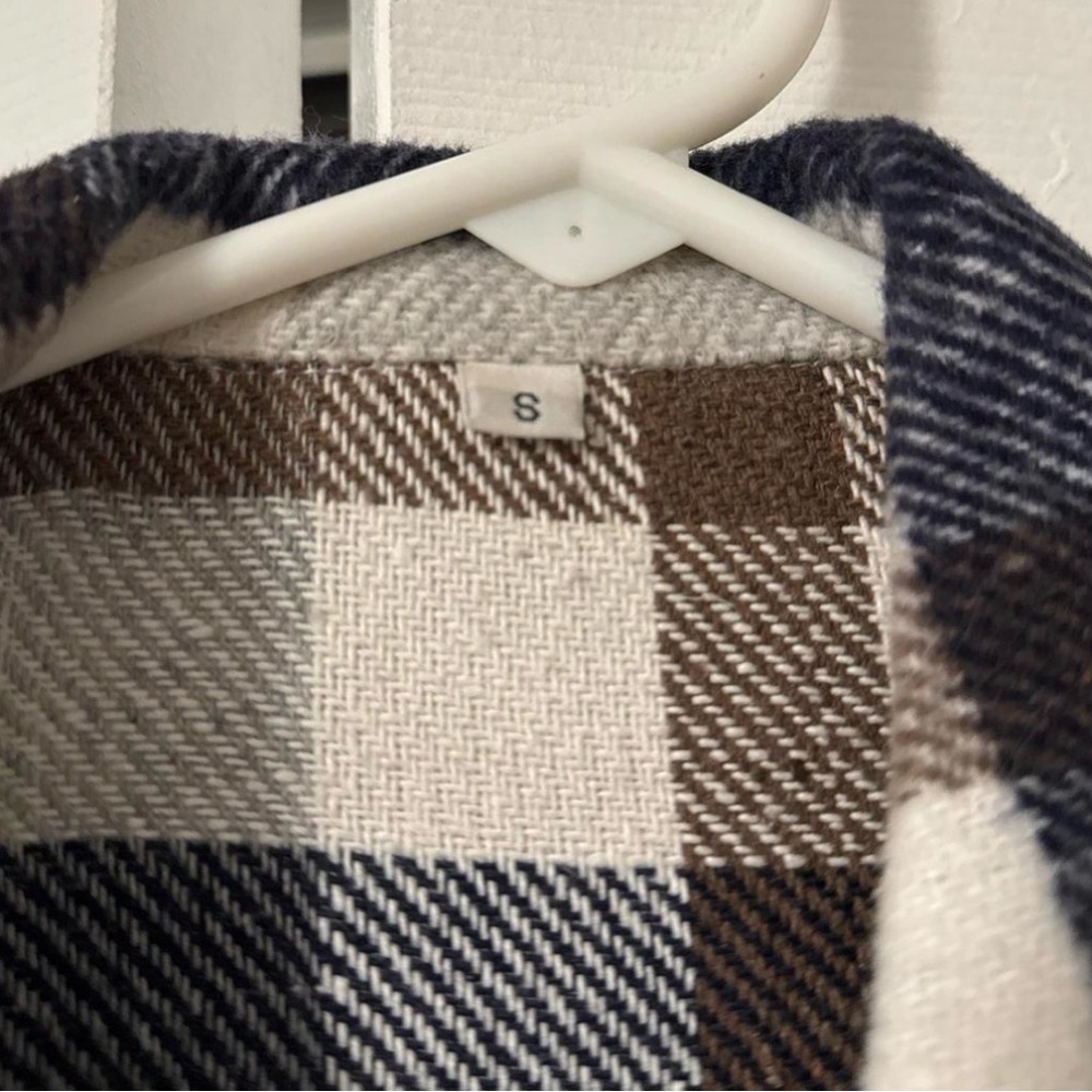 Plaid Button-Up Jacket - Picture 2 of 2